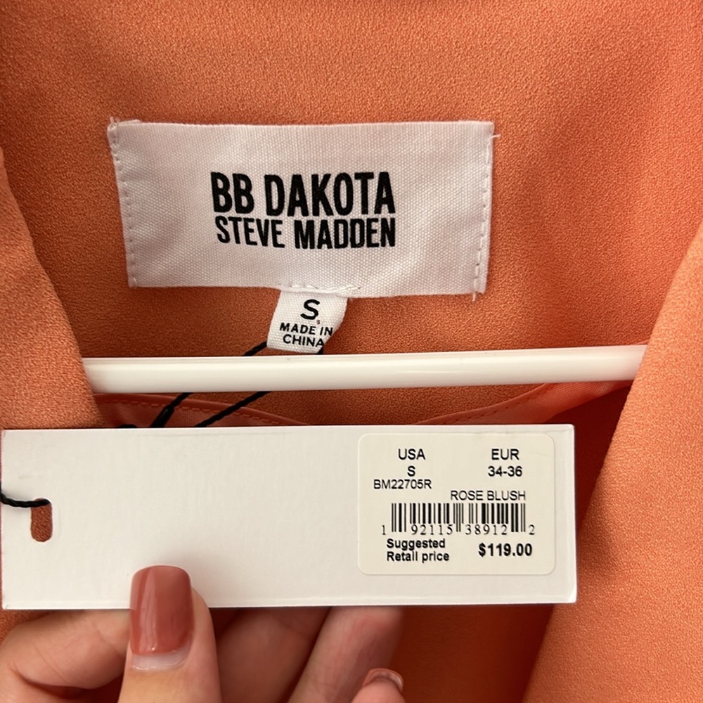 BB Dakota by Steve Madden Peach/Pink Small NWT MSRP $118 - Picture 8 of 13